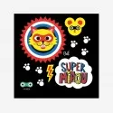 Retroreflective sticker - super meow - RAI-STI-MIA - Rainette - Reflective accessories - Le Nuage de Charlotte