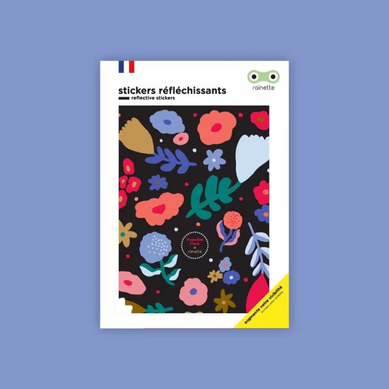 Retroreflective sticker - flowers - RAI-STI-FLO - Rainette - Reflective accessories - Le Nuage de Charlotte