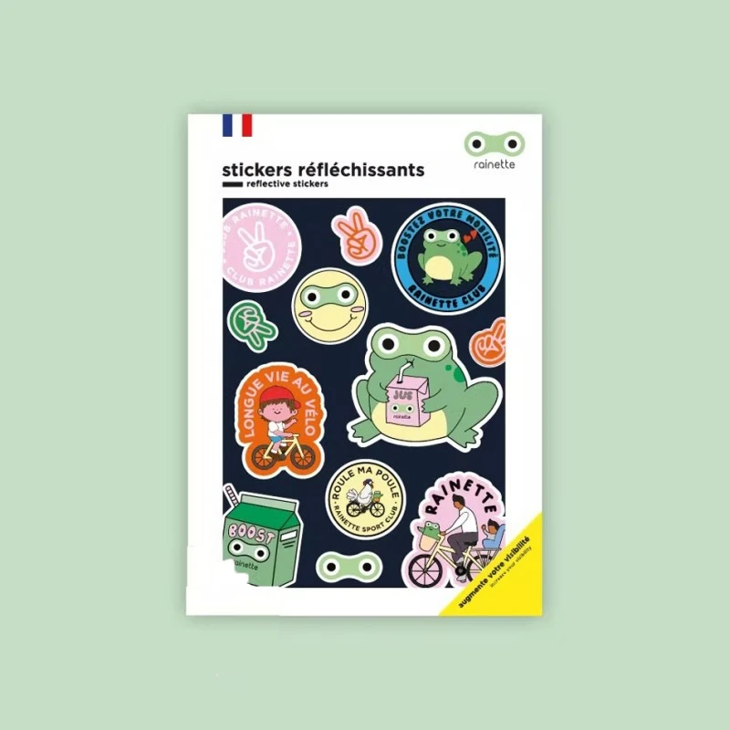 Retroreflective sticker - rainette - RAI-STI-RAIN - Rainette - Reflective accessories - Le Nuage de Charlotte