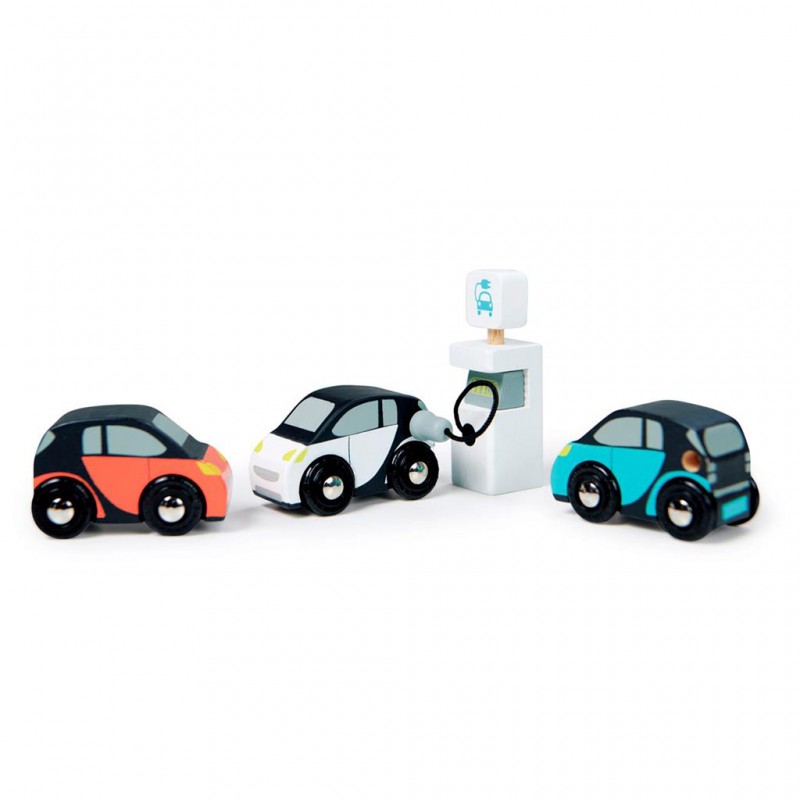 Set de voitures Eco - TLT-8373 - Tender Leaf Toys - Jouets en bois - Le Nuage de Charlotte