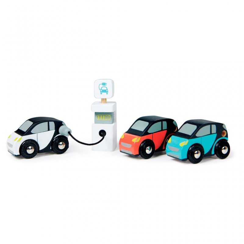 Set de voitures Eco - TLT-8373 - Tender Leaf Toys - Jouets en bois - Le Nuage de Charlotte