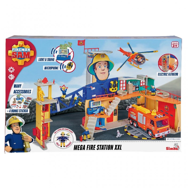 Sam le pompier - caserne de pompier pontypandy, figurines