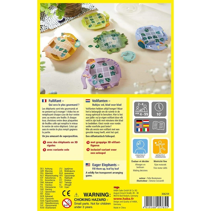 Eager Elephants - HAB-306259 - Haba - Board Games - Le Nuage de Charlotte
