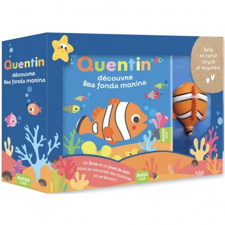 Quentin découvre les fonds marins - AUZ-9791039512428 - Editions Auzou - Baby books - Le Nuage de Charlotte