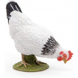 Pecking white hen - PAPO-rbl-51160 - Papo - Figures and accessories - Le Nuage de Charlotte