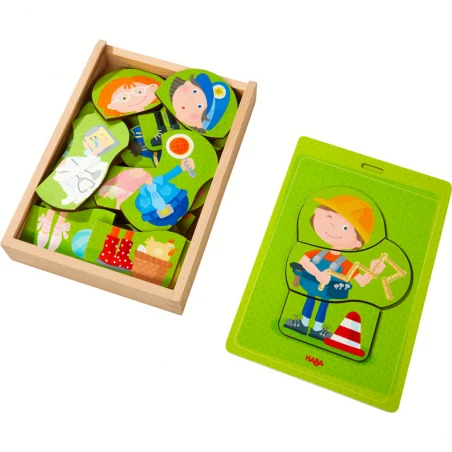 Wooden puzzle Tools of the Trade - HAB-304641 - Haba - Puzzles - Le Nuage de Charlotte