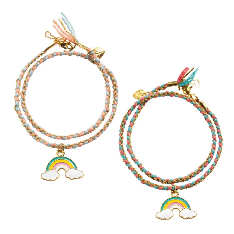 Kumihimo Arc-en-ciel - DJE-DJ00014 - DJECO - Boîtes créative - Le Nuage de Charlotte
