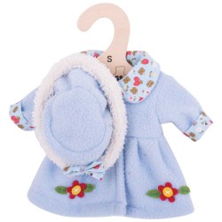 Bigjigs Chapeau et manteau bleus - BIG-BJD529 - Bigjigs - Vêtements pour poupées - Le Nuage de Charlotte