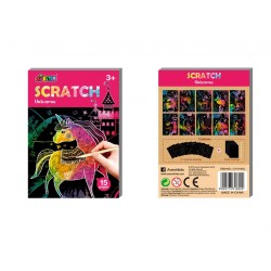 Scratch Art Book Mini A6 - Licornes - AVE-7331602 - Avenir - Crayons, feutres, etc... - Le Nuage de Charlotte