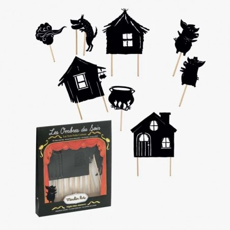 Les Histoires du Soir - Evening Shadows The three little pigs - MRY-711140 - Moulin Roty - Accessories - Le Nuage de Charlotte