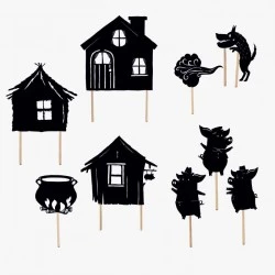 Les Histoires du Soir - Evening Shadows The three little pigs - MRY-711140 - Moulin Roty - Accessories - Le Nuage de Charlotte