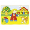Cat, house,... lift-out puzzle - GOK-8657858 - Goki - Wooden Puzzles - Le Nuage de Charlotte
