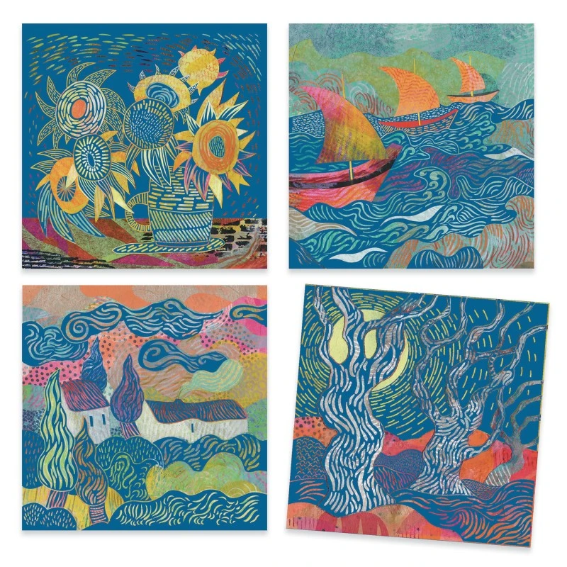 Inspired By - Vincent Van Gogh - The South - DJE-DJ09378 - DJECO - Drawings and paintings workshop - Le Nuage de Charlotte