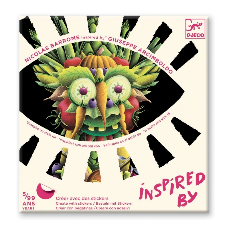 Inspired By - Giuseppe Arcimboldo - Spring Vegetables - DJE-DJ09370 - DJECO - Drawings and paintings workshop - Le Nuage de C...