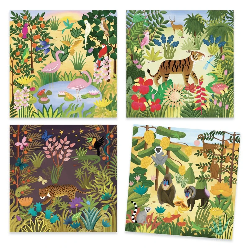 Inspired By - Douanier Rousseau - Candides - DJE-DJ09375 - DJECO - Atelier dessins et peintures - Le Nuage de Charlotte
