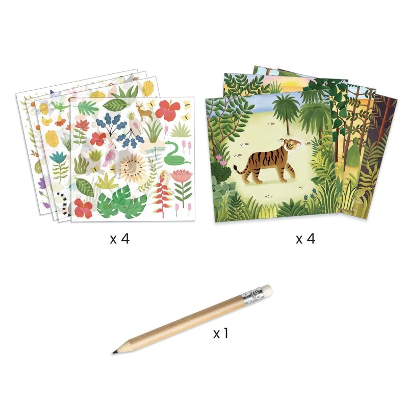 Inspired By - Douanier Rousseau - A Moment in Time - DJE-DJ09375 - DJECO - Drawings and paintings workshop - Le Nuage de Char...