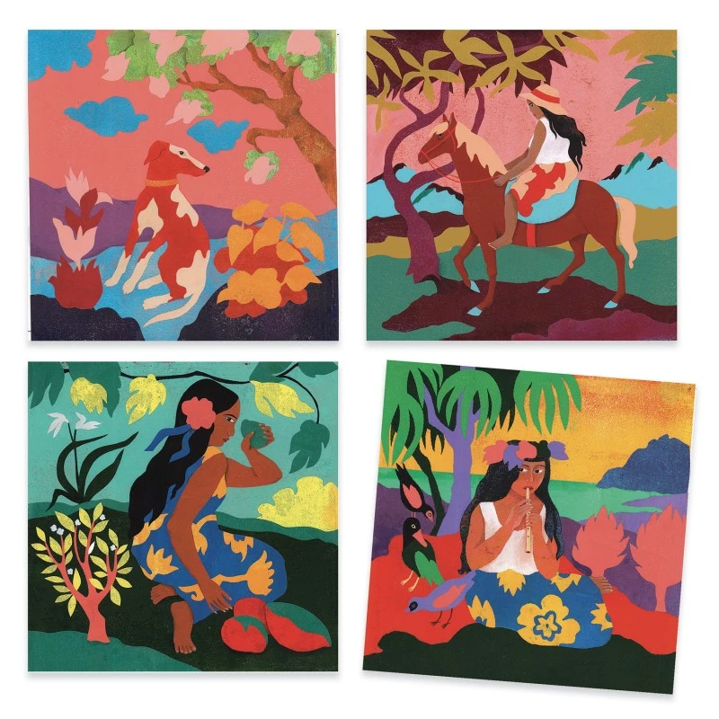 Inspired By - Paul Gauguin - Polynésie - DJE-DJ09372 - DJECO - Atelier dessins et peintures - Le Nuage de Charlotte
