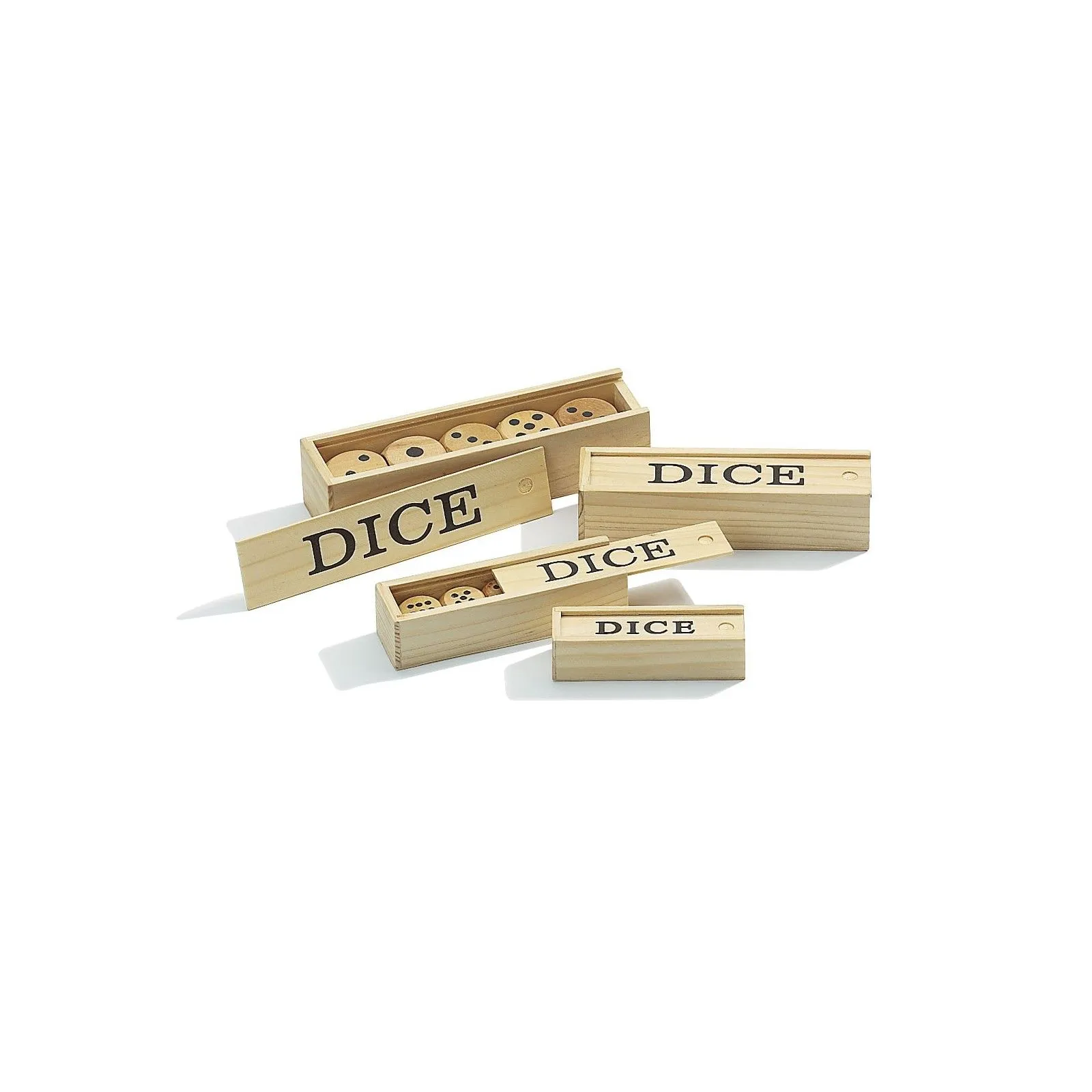 Dés, en bois, 30 mm, 5 pièces - PHIL-7003 - Philos - Dés, sacs et autres accessoires - Le Nuage de Charlotte