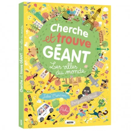 Cherche et trouve géant - Les villes du monde - AUZ-9782733862698 - Editions Auzou - Livres d'Activités - Le Nuage de Charlotte
