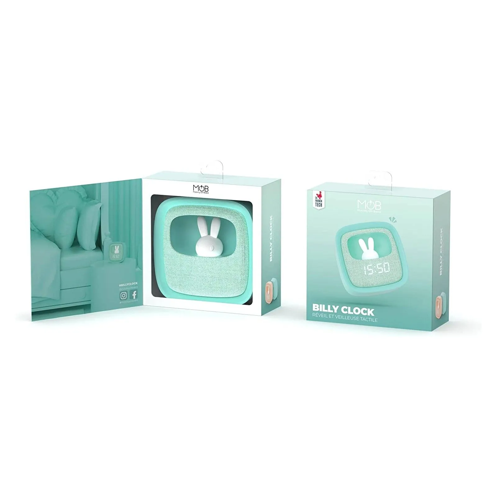Billy Clock Blue - MOB-BILLY-BL-01 - Mobility on Board - Clocks & Alarm Clocks - Le Nuage de Charlotte