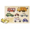 Means of transport, lift-out puzzle - GOK-8657996 - Goki - Wooden Puzzles - Le Nuage de Charlotte