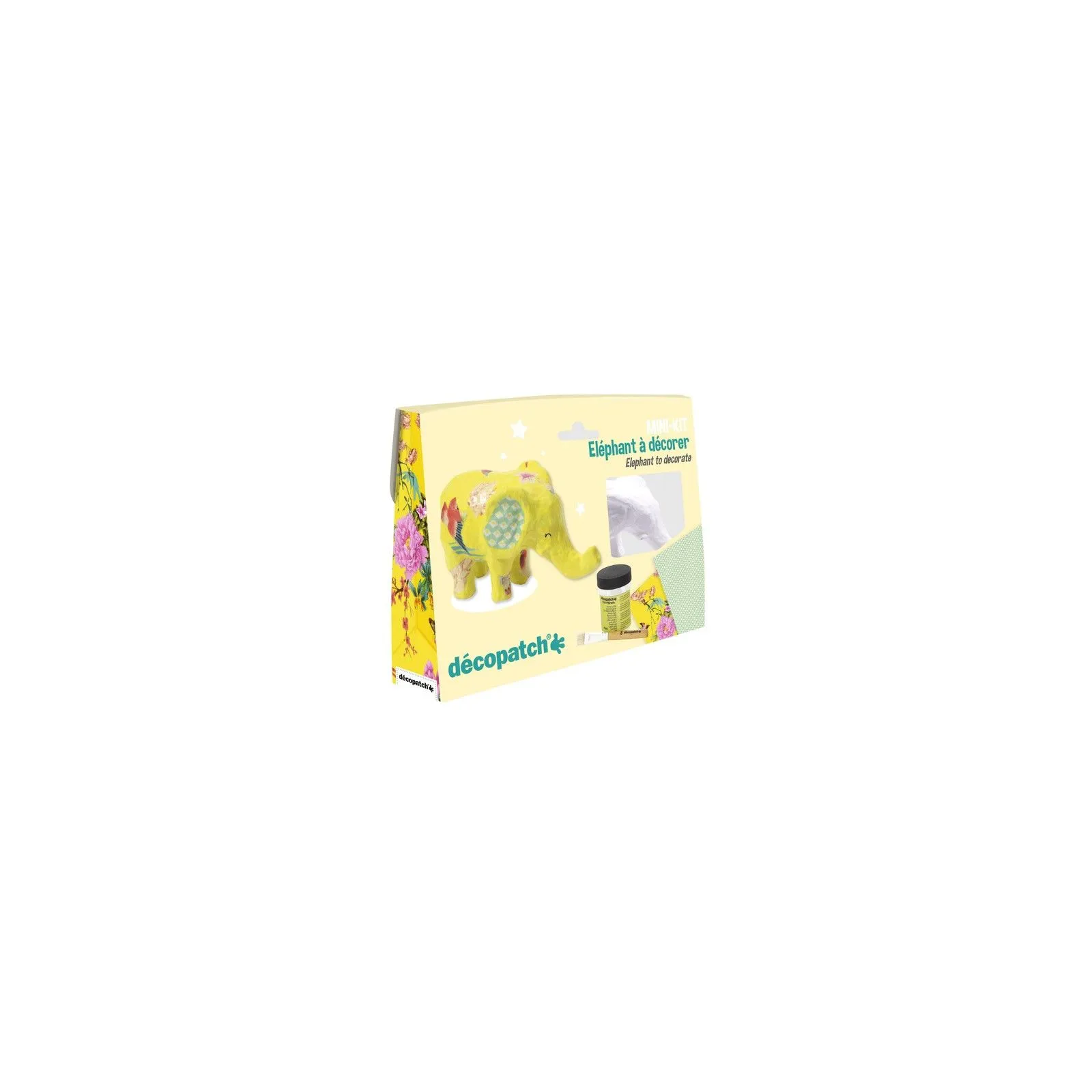 Mini-kit Elephant - DPH-KIT029c - Decopatch - Creative boxes - Le Nuage de Charlotte