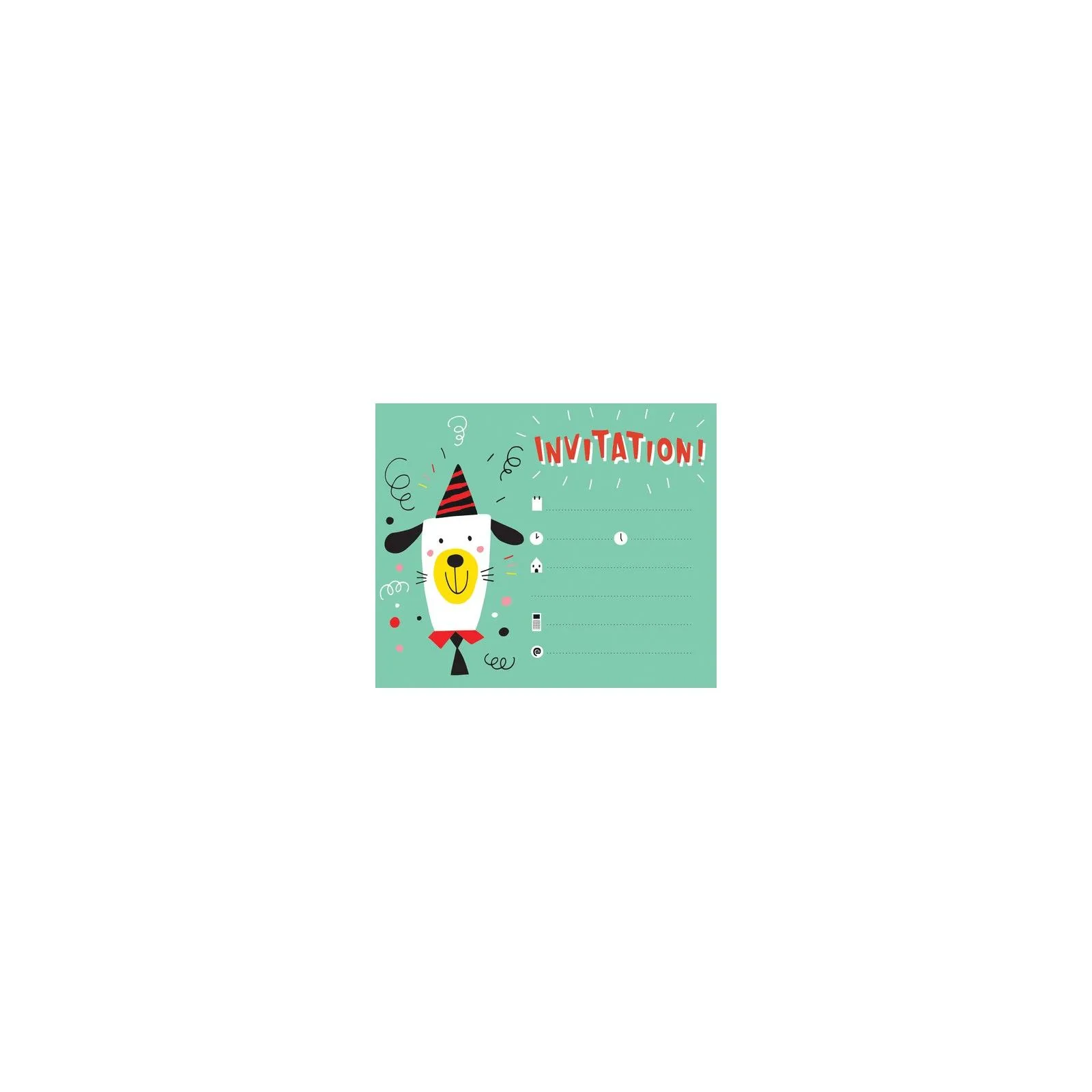 Cartes d'invitation, Animaux - AVM-CO143O - Avenue Mandarine - Cartes - Le Nuage de Charlotte