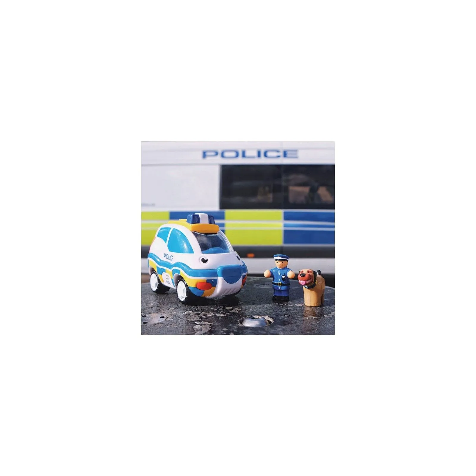 WOW Voiture de police Charlie - WOW-04050 - WOW Toys - Voitures, camions, etc. - Le Nuage de Charlotte