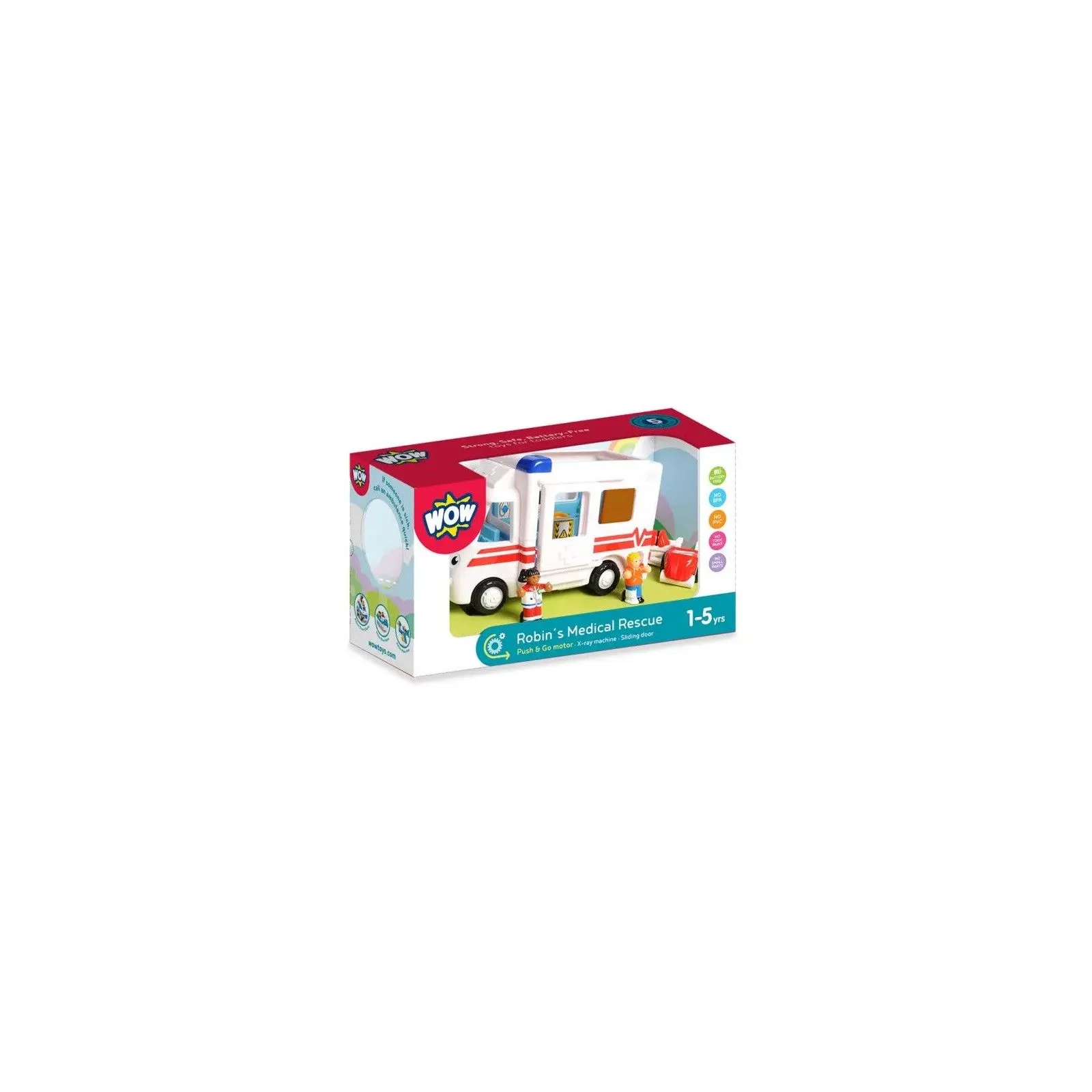 WOW Ambulance de Robin - WOW-10141 - WOW Toys - Voitures, camions, etc. - Le Nuage de Charlotte
