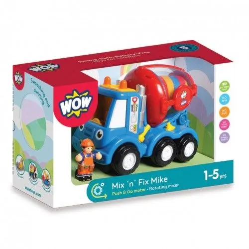 WOW Bétonnière de Mike - WOW-10185 - WOW Toys - Voitures, camions, etc. - Le Nuage de Charlotte