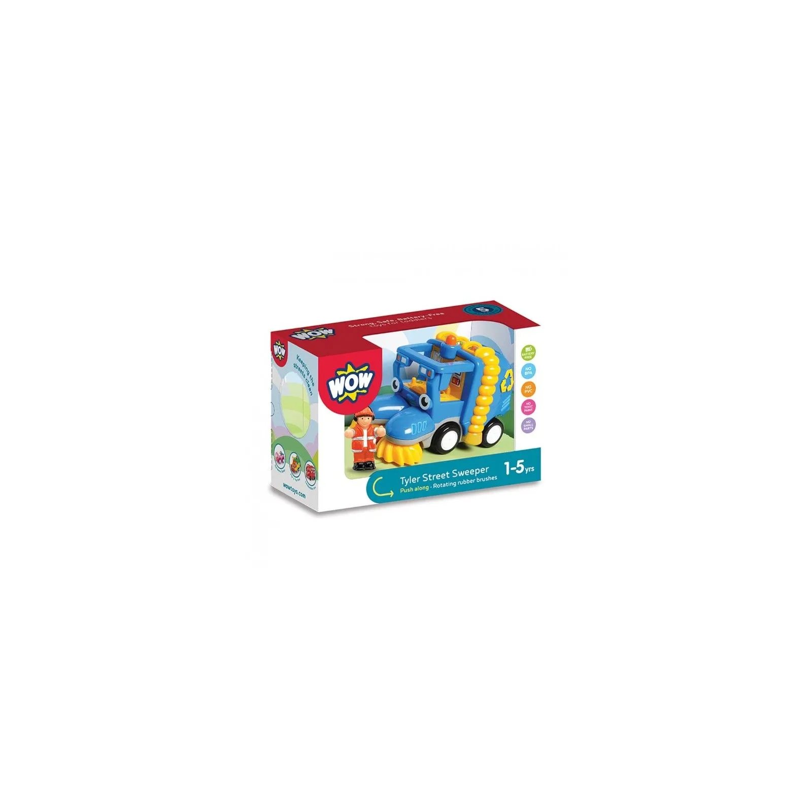 WOW Tyler balayeur de rue - WOW-10391 - WOW Toys - Voitures, camions, etc. - Le Nuage de Charlotte