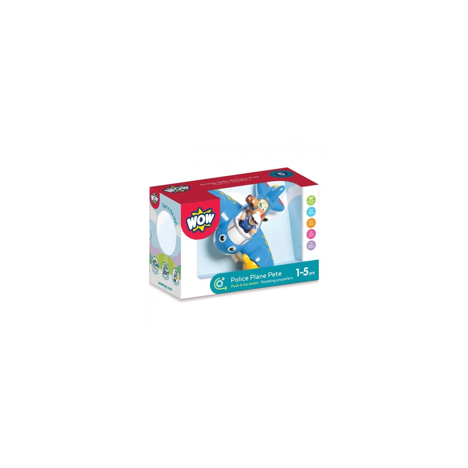 WOW Police Plane Pete - WOW-10309 - WOW Toys - Planes - Le Nuage de Charlotte