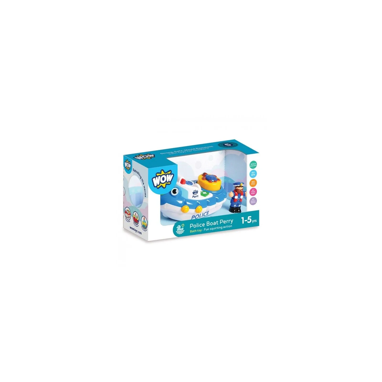WOW Bateau de Police Perry - WOW-10347 - WOW Toys - Voitures, camions, etc. - Le Nuage de Charlotte