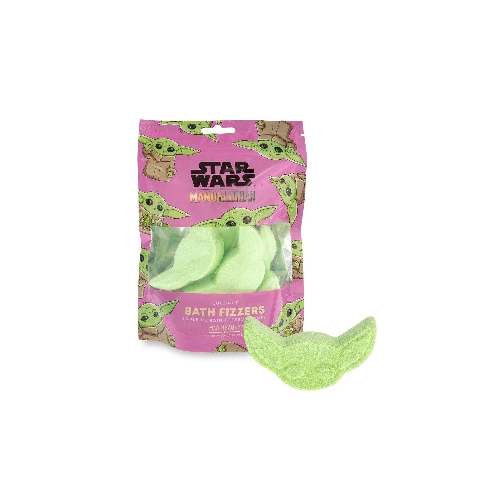 Bombe de bain Disney Mandalorian Grogu (6 pièces) - MBT-SWM-FG6117-1 - Mad Beauty - Bombes de bain - Le Nuage de Charlotte