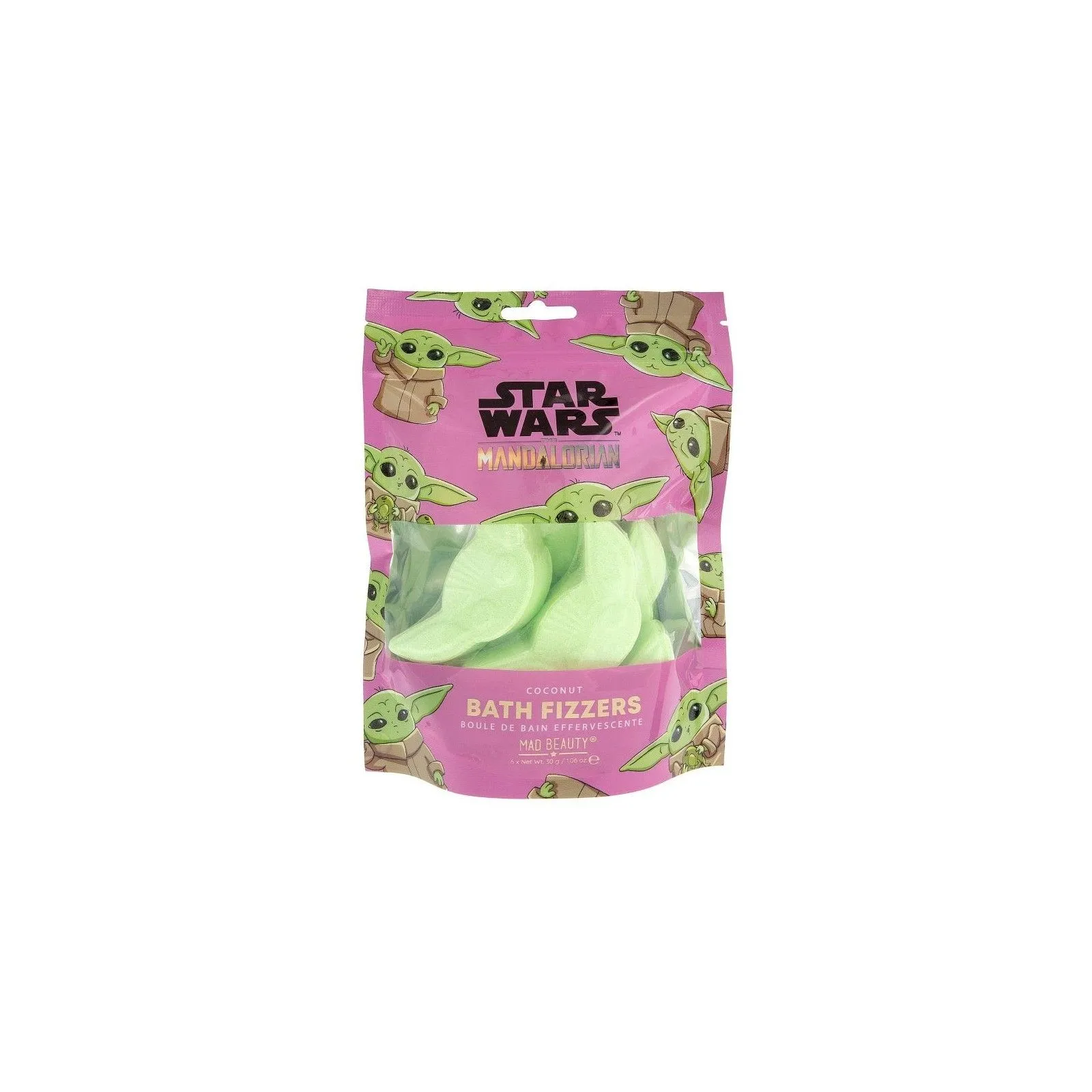 Disney Mandalorian Grogu Bath Fizzers (6 pieces) - MBT-SWM-FG6117-1 - Mad Beauty - Bath Bombs - Le Nuage de Charlotte