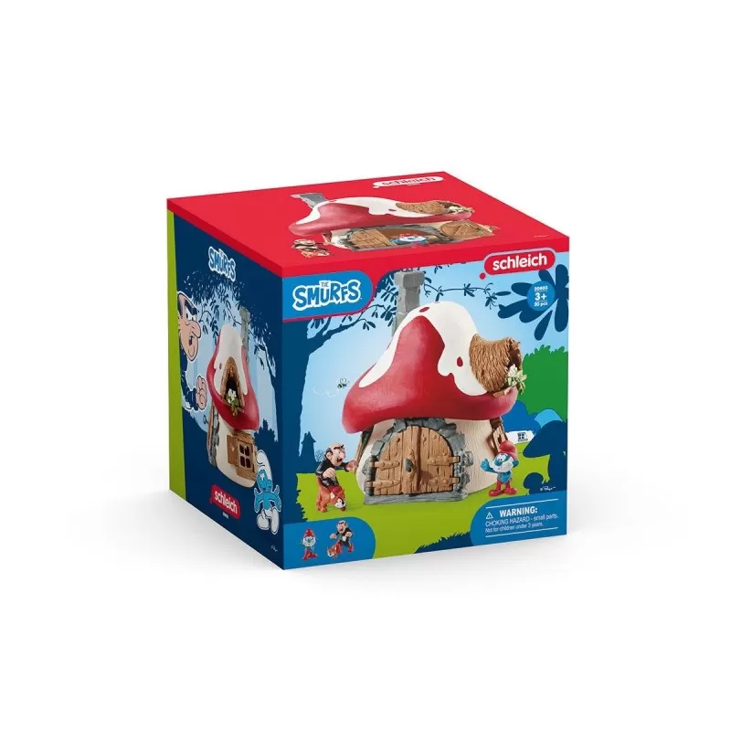 Smurf house with 2 figurines - SCH-20803 - Schleich - Schleich - Le Nuage de Charlotte