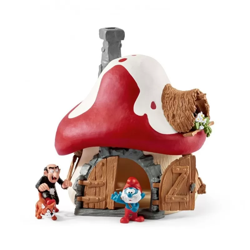 Smurf house with 2 figurines - SCH-20803 - Schleich - Schleich - Le Nuage de Charlotte