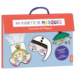 Ma pochette de masques - carnavals de Belgique - AUZ-9782733856789 - Editions Auzou - Drawings and paintings workshop - Le Nu...