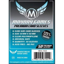 Mayday Sleeves - Euro Card Premium (x50) - MDG-7029 - Mayday Games - Dices, bags and other accessories - Le Nuage de Charlotte