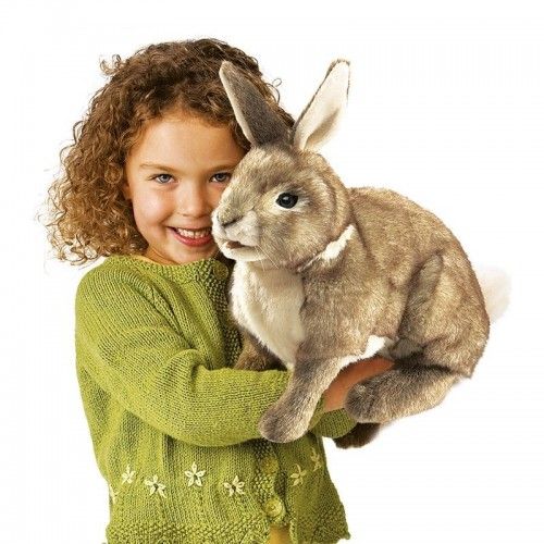Cottontail Rabbit - FLK-2891 - Folkmanis - Hand Puppets - Le Nuage de Charlotte