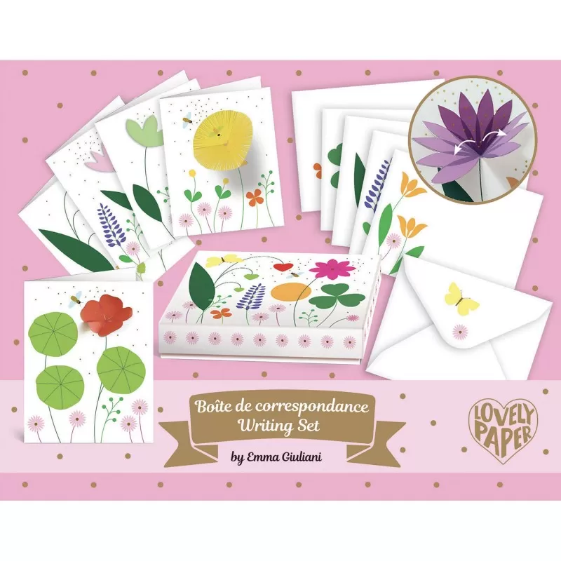Emma writing set - DJE-DD03604 - DJECO - Cards and invitations - Le Nuage de Charlotte