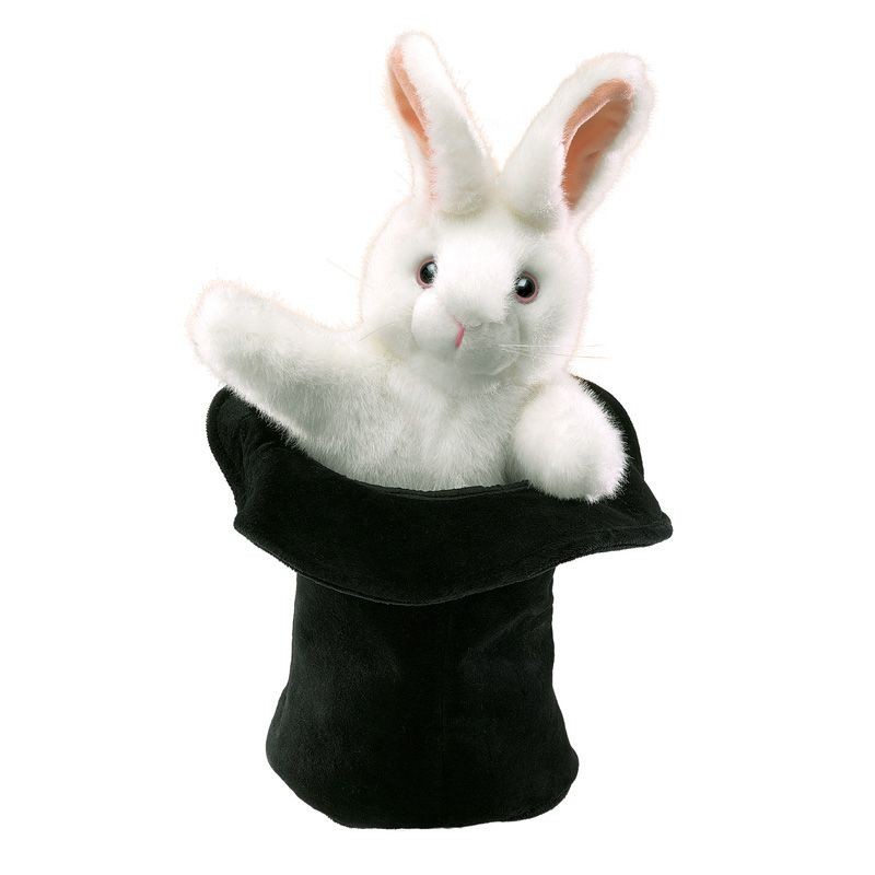 Rabbit in Hat - FLK-2269 - Folkmanis - Hand Puppets - Le Nuage de Charlotte