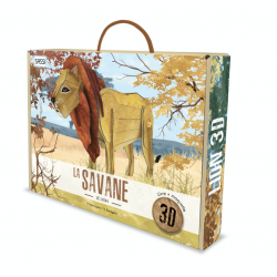 La savane. Le lion 3D - SASSI-9788868609672 - Sassi - Documentaires - Le Nuage de Charlotte