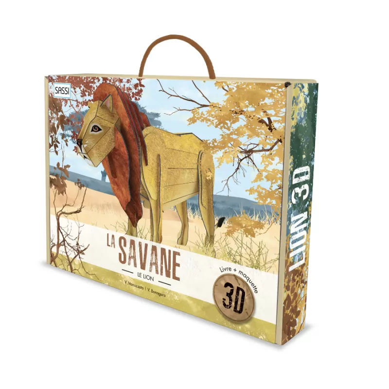 The savanna. The 3D lion - SASSI-9788868609672 - Sassi - Documentaries - Le Nuage de Charlotte