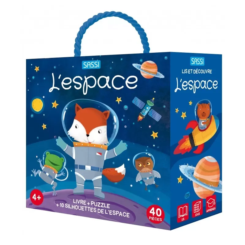 Q-box - Space - SASSI-9788830310049 - Sassi - Puzzles for little ones - Le Nuage de Charlotte