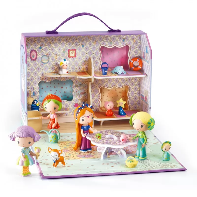 Tinyly - Bluchka & Indie house - DJE-DJ06952 - DJECO - Tinyly and Arty Toys Figures - Le Nuage de Charlotte