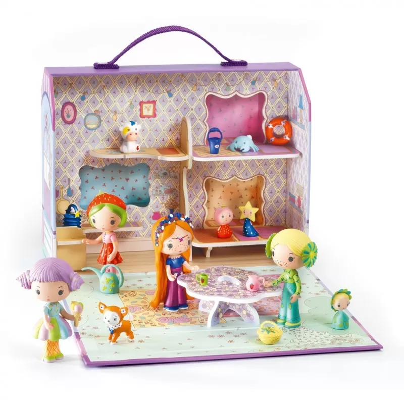 Tinyly - Bluchka & Indie house - DJE-DJ06952 - DJECO - Tinyly and Arty Toys Figures - Le Nuage de Charlotte