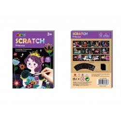 Scratch Art Book Mini A6 - Princess - AVE-7331658 - Avenir - Pencils, markers, etc... - Le Nuage de Charlotte