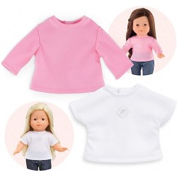 2 T-shirts pour poupée ma Corolle - COR-9000210130 - Corolle - Vêtements pour poupées - Le Nuage de Charlotte
