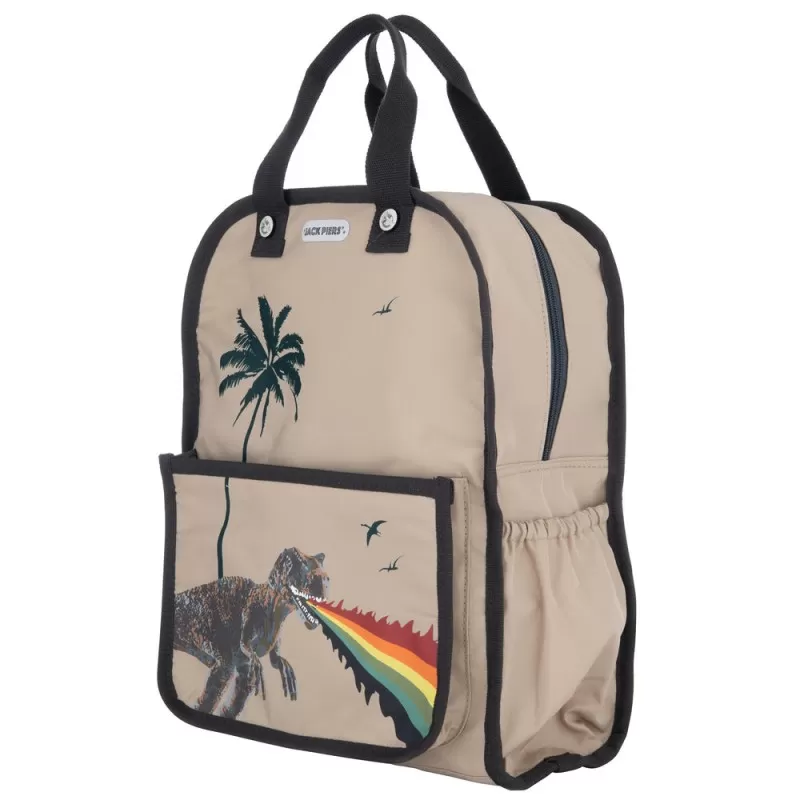 Jack Piers - Sac à dos Amsterdam Large - Dinosaure - JAPI-PAL22246 - Jack Piers - Cartables et sac à dos - Le Nuage de Charlotte